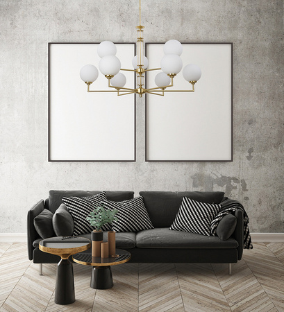 LAMPA WISZĄCA - ARTU GLASS - POLEROWANY MOSIĄDZ - KUTEK MOOD - MY HONEY HOME