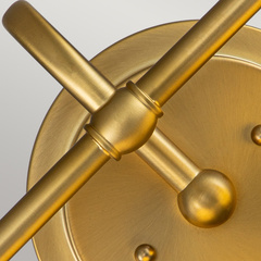 Kinkiet Ainsley - 2 źródła światła - Szczotkowany mosiądz