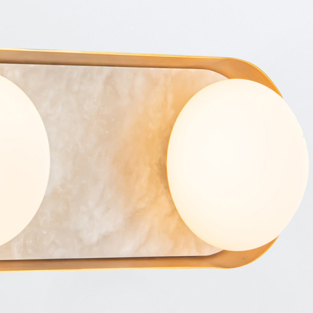 Kinkiet LED Alonso - Vintage mosiądz