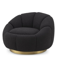 bouclé czarny