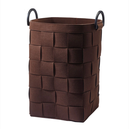 KOSZ NA PRANIE DIX BRĄZOWY - 34 x 34 x 57.5 CM - AQUANOVA - MY HONEY HOME