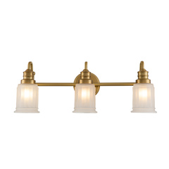 Kinkiet Swell - 3 źródła światła - Szczotkowany mosiądz