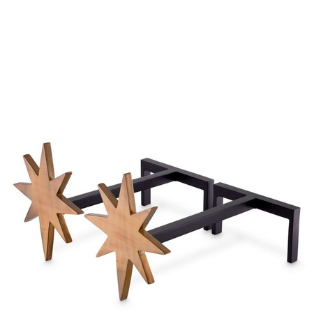 Kozioł do kominka Andiron Star zestaw 2 szt. - Eichholtz - My Honey Home