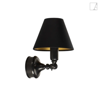 Lampa ścienna Authentage Fiston capuche na okrągłej podstawie