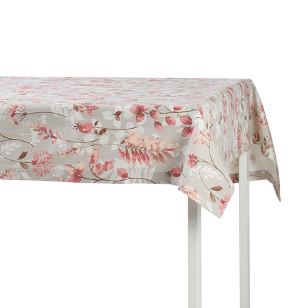 OBRUS BAWEŁNIANY WILD ROSE - 130 x 250 CM - ROSEBERRY HOME - MY HONEY HOME