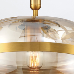 Lampa wisząca Nottingham - 1 źródło światła - Antyczny mosiądz