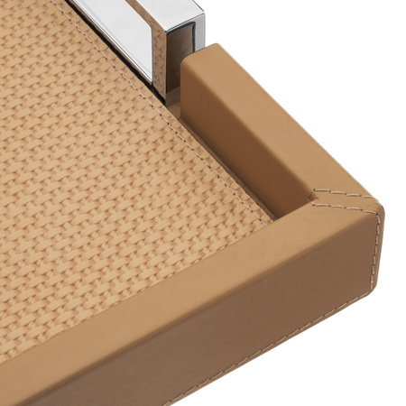 TACA SKÓRZANA VICTOR - 27.5 x 38 x 4.5 CM - GIOBAGNARA - MY HONEY HOME