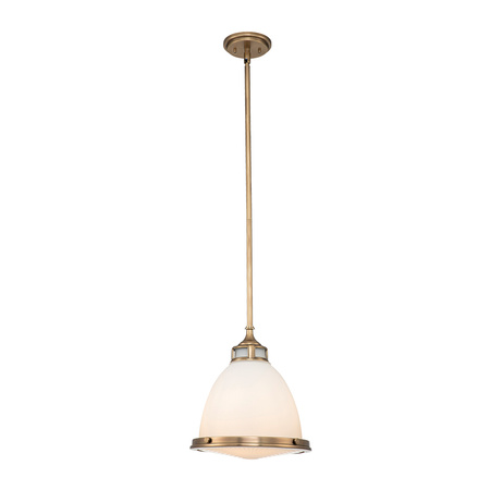 Średnia lampa wisząca Amelia - 1 źródło światła - Stary mosiądz
