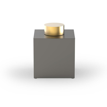 Pudełko z pokrywką Decor Walther Ciemny Metal mat /matowe złoto 24-karatowe