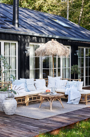 DONICA ANNA FLOWER - JASNOSZARA - 52 x 52 x 59.5 CM - LENE BJERRE - MY HONEY HOME