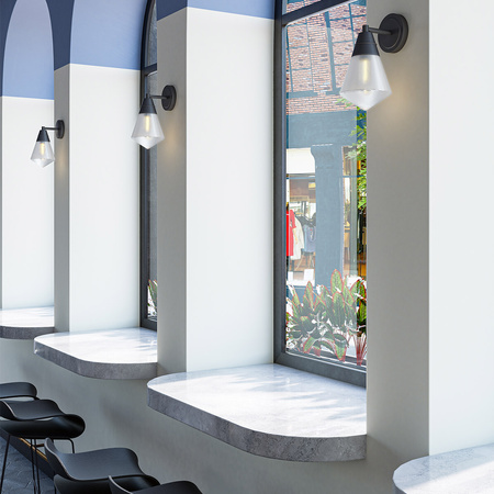 Kinkiet Willard - 1 źródło światła - Miejski brąz