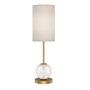 Średnia lampa stołowa LED Marni - Naturalny mosiądz