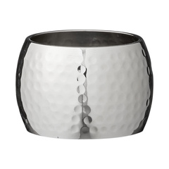 OBRĄCZKA NA SERWETĘ MERLE - SREBRNA - 4CM - LENE BJERRE - MY HONEY HOME