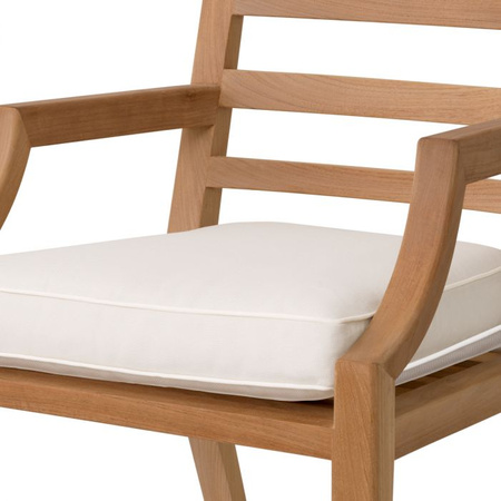 Krzesło do jadalni Eichholtz Hera naturalny teak flores off-white