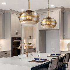 Lampa wisząca Nottingham - 3 źródła światła - Antyczny mosiądz