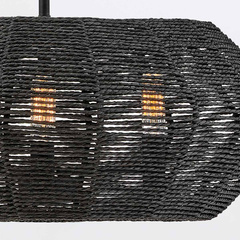 Lampa wisząca Luca - 3 źródła światła - Czarny
