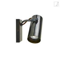 Lampa ścienna Authentage Tubelum na prostokątnej podstawie