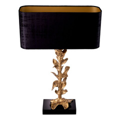 Lampa stołowa Scalo vintage brass finish incl shade