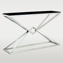 KONSOLA GRAND - SREBRNA - 120 x 40 x 80 CM - MY HONEY HOME