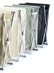 Kosz na pranie Decor Walther Chrom / Czarny