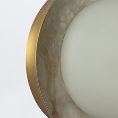 Kinkiet LED Alonso - Vintage mosiądz