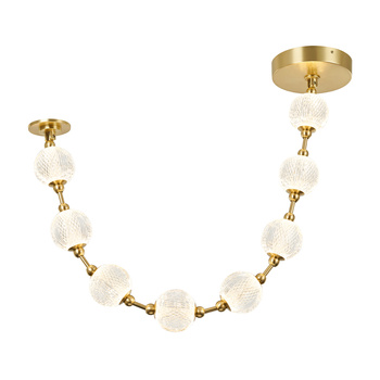 Lampa wisząca LED Marni - Naturalny mosiądz