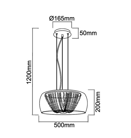 Lampa wisząca Lexus 500 S Claro