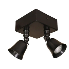 Lampa kierunkowa Authentage Fleure na kwadratowej podstawie - średnia