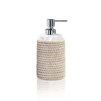 Kosz na dozownik mydła Decor Walther Rattan jasny