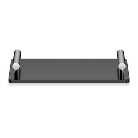 Taca Decor Walther chrom / czarny akryl