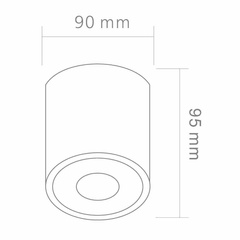 Oprawa natynkowaRullo Bianco IP44