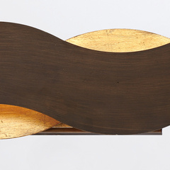 Kinkiet Vaughan - Brązowo-złoty