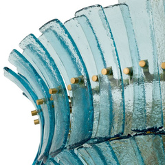 Żyrandol Toscano blue glass Eichholtz