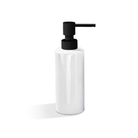 Dozownik mydła Decor Walther Biała porcelana / Czarny mat