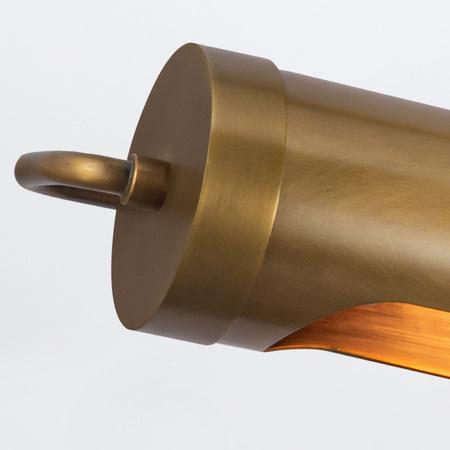 Duża obrazówka Wynwood - 2 źródła światła - Vintage mosiądz