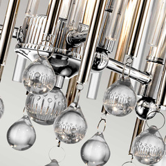 Półplafon Piper - 3 źródła światła - Polerowany chrom