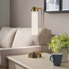 Lampa stołowa Wynwood - 1 źródło światła - Vintage mosiądz