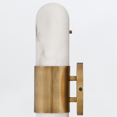 Średni kinkiet LED Ibiza - Klasyczny mosiądz