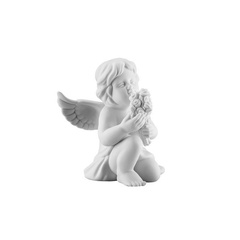 Anioł duży z kwiatami