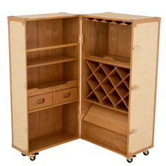 Szafka na wino Eichholtz Martini Bianco rattan look