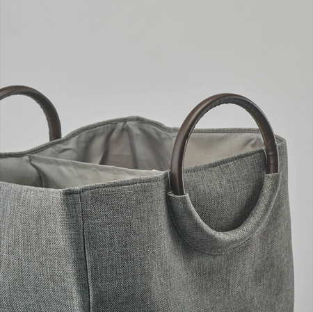 KOSZ NA PRANIE JADA SZARY - 50 x 30 x 60 CM - AQUANOVA - MY HONEY HOME