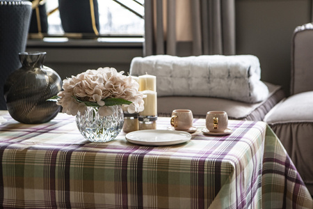 OBRUS BAWEŁNIANY VERY PERI - 130 x 250 CM - ROSEBERRY HOME - MY HONEY HOME