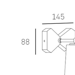 Kinkiet BOW W01169BK