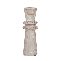 ŚWIECZNIK SIVIA - BRĄZOWY - 5X15,5CM - LENE BJERRE - MY HONEY HOME