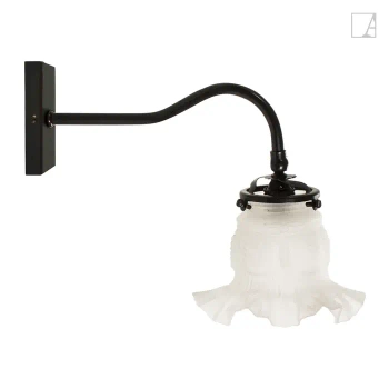 Lampa ścienna Authentage Bompa na prostokątnej podstawie