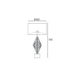Lampa stołowa CARACAS T01960CH
