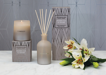 PAŁECZKI ZAPACHOWE GEOMETRIC NEW WATER LILY&THYME - 200ML - STONEGLOW - MY HONEY HOME