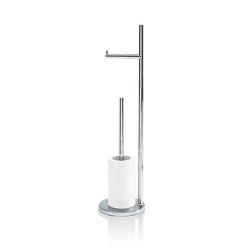 Zestaw do czyszczenia toalety Decor Walther Chrom / Biała porcelana
