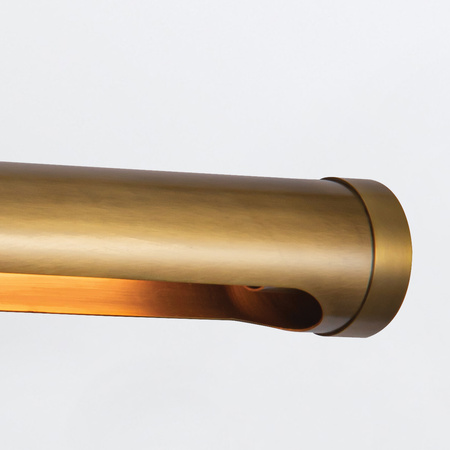 Duża obrazówka Wynwood - 2 źródła światła - Vintage mosiądz