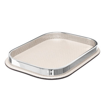 SKÓRZANA TACA REGIS VALET - 18 x 24 x 2.5 CM - GIOBAGNARA - MY HONAY HOME